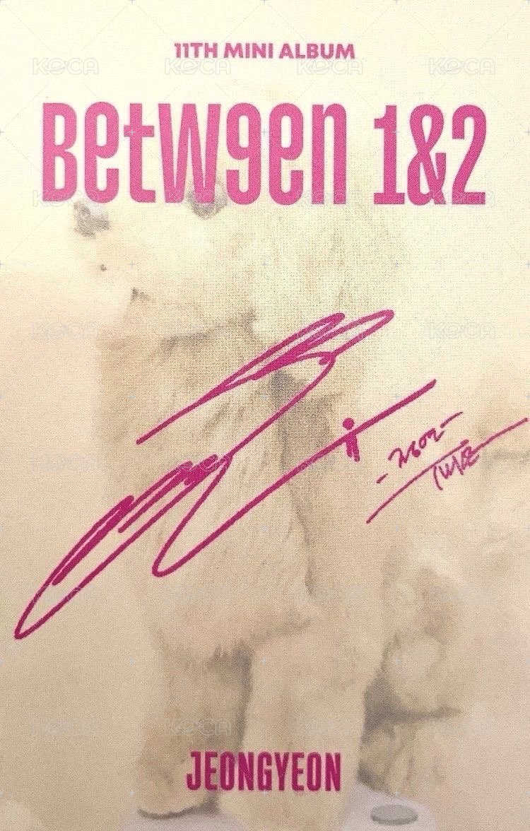 BETWEEN 1&2 專輯卡  背面