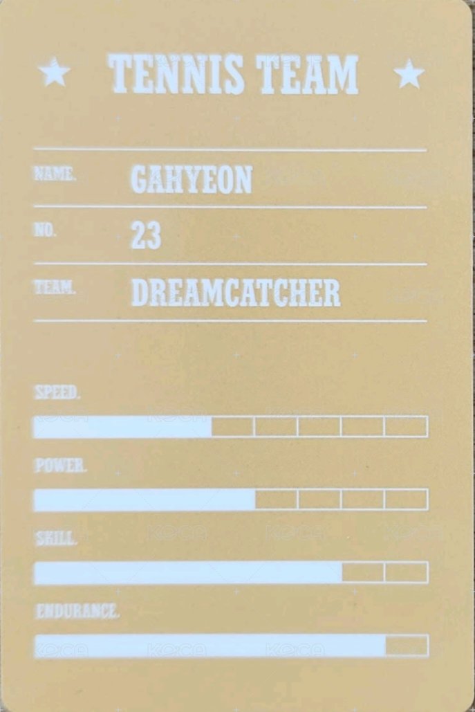 2024SG桌曆 周邊卡 選手卡 背面