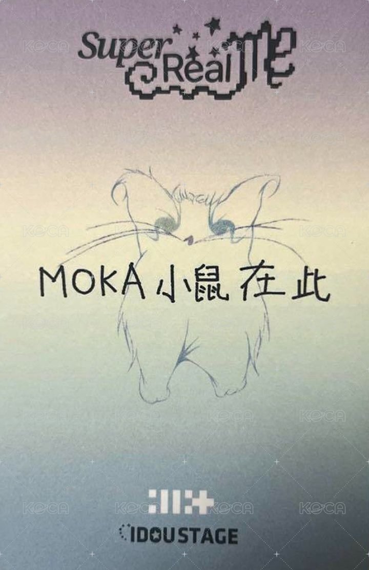 SUPER REAL ME 愛豆驛站 3.0 簽售卡  背面