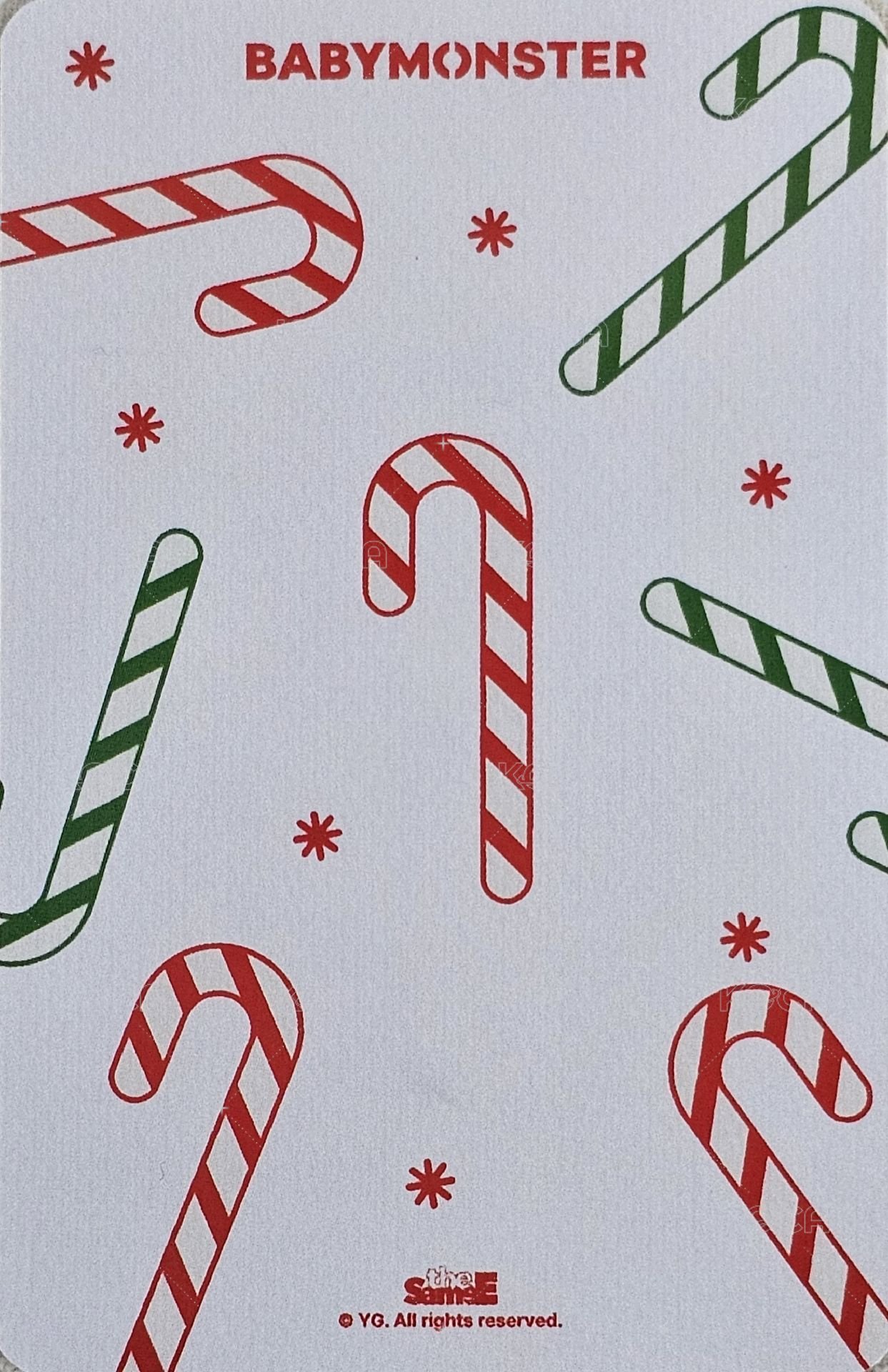 DRIP yg線下 幸運卡 聖誕2.0 ver.A 背面