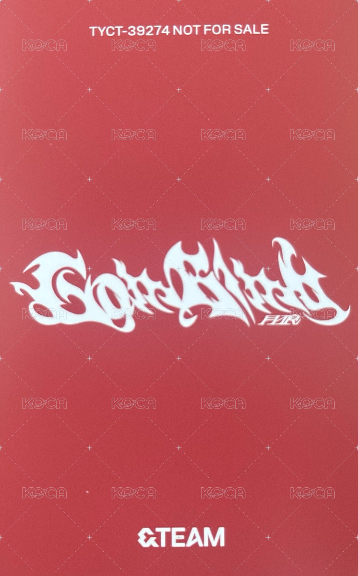 Go in Blind (月狼) 專輯卡 雙人卡 Nicholas&K 背面