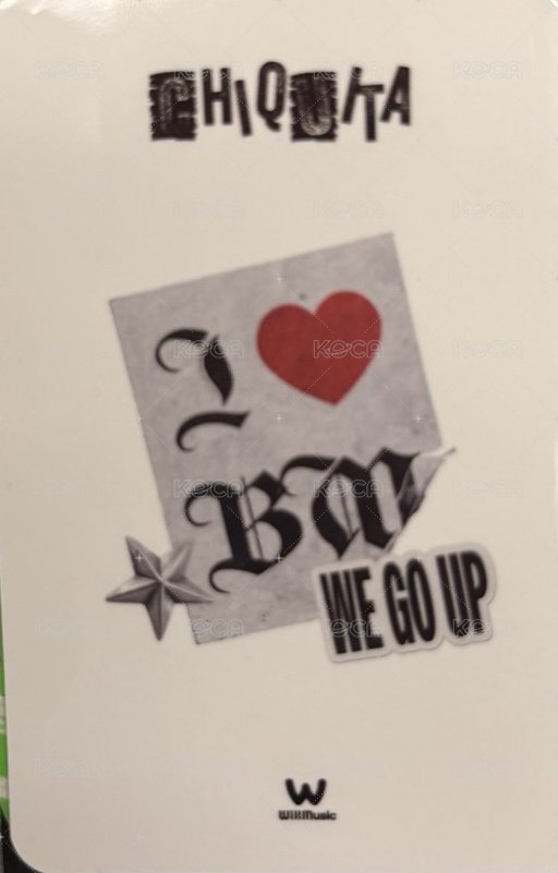 WE GO UP 微樂客 特典卡  背面