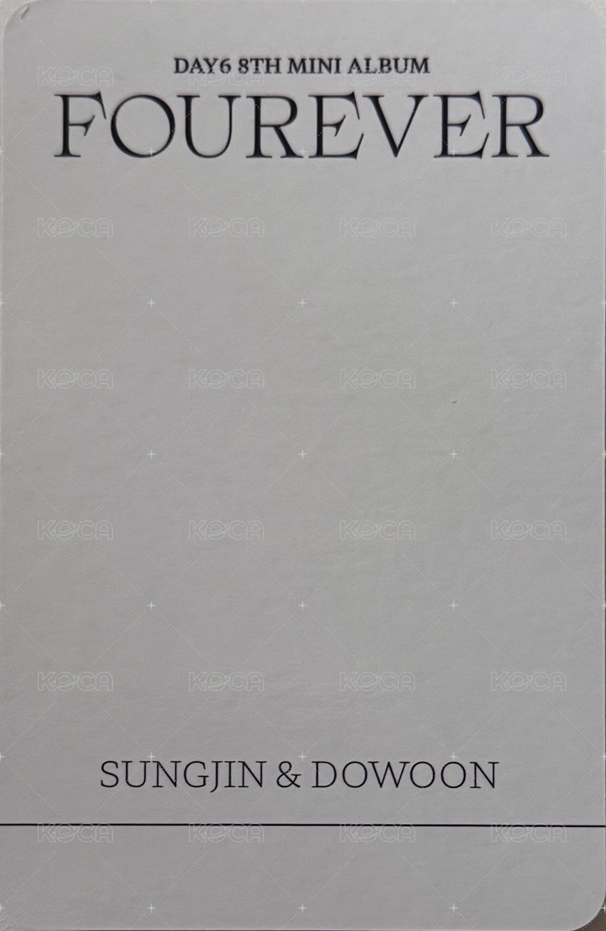 迷八 一般專 專輯卡 雙人卡 背面