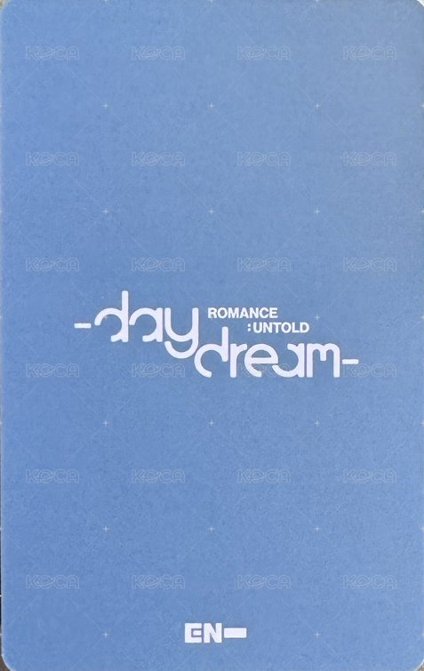 正二後續 日咖 特典卡  背面