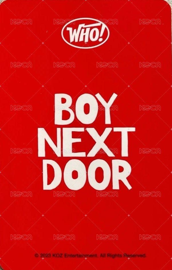 WHO! km蝦皮 簽售卡 1 背面