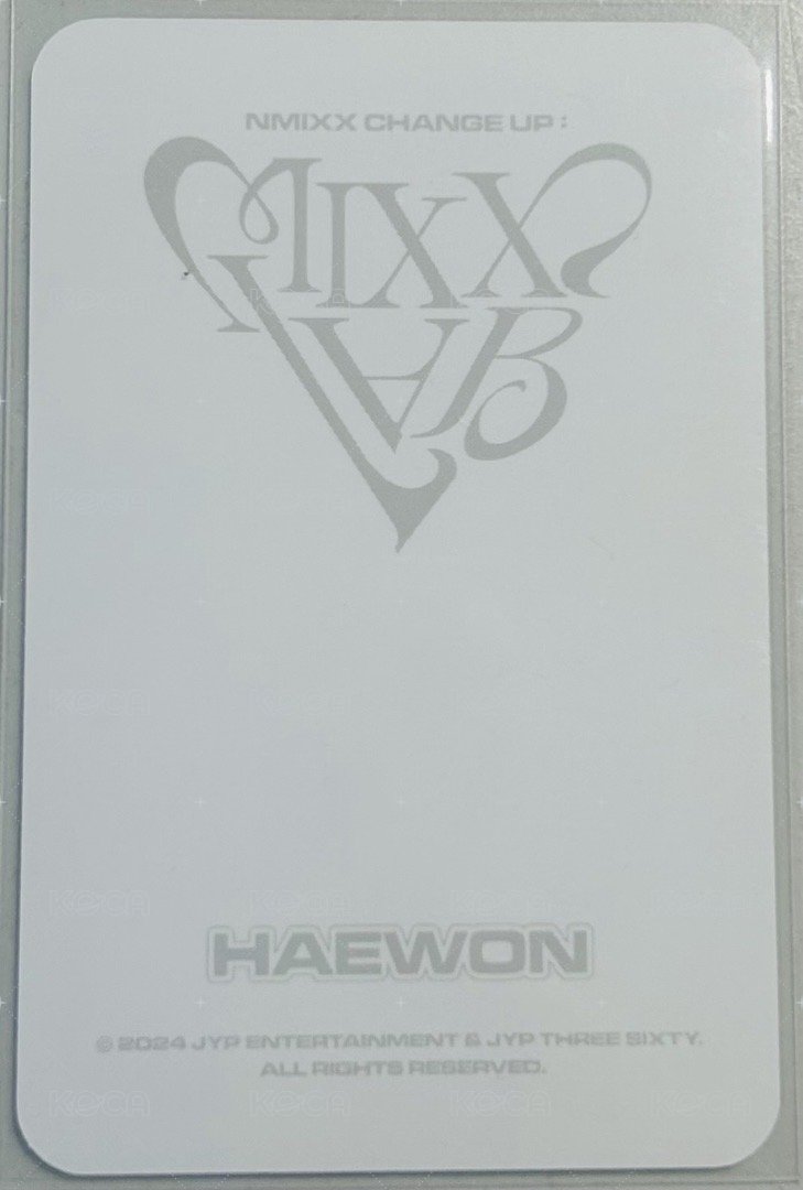 MIXX LAB jyp 滿額卡 MIXX LAB 韓國場滿額嫄 背面