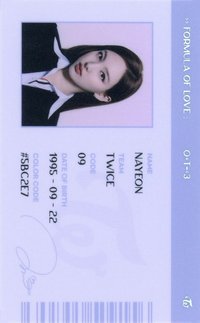 正規三 專輯卡 ID卡