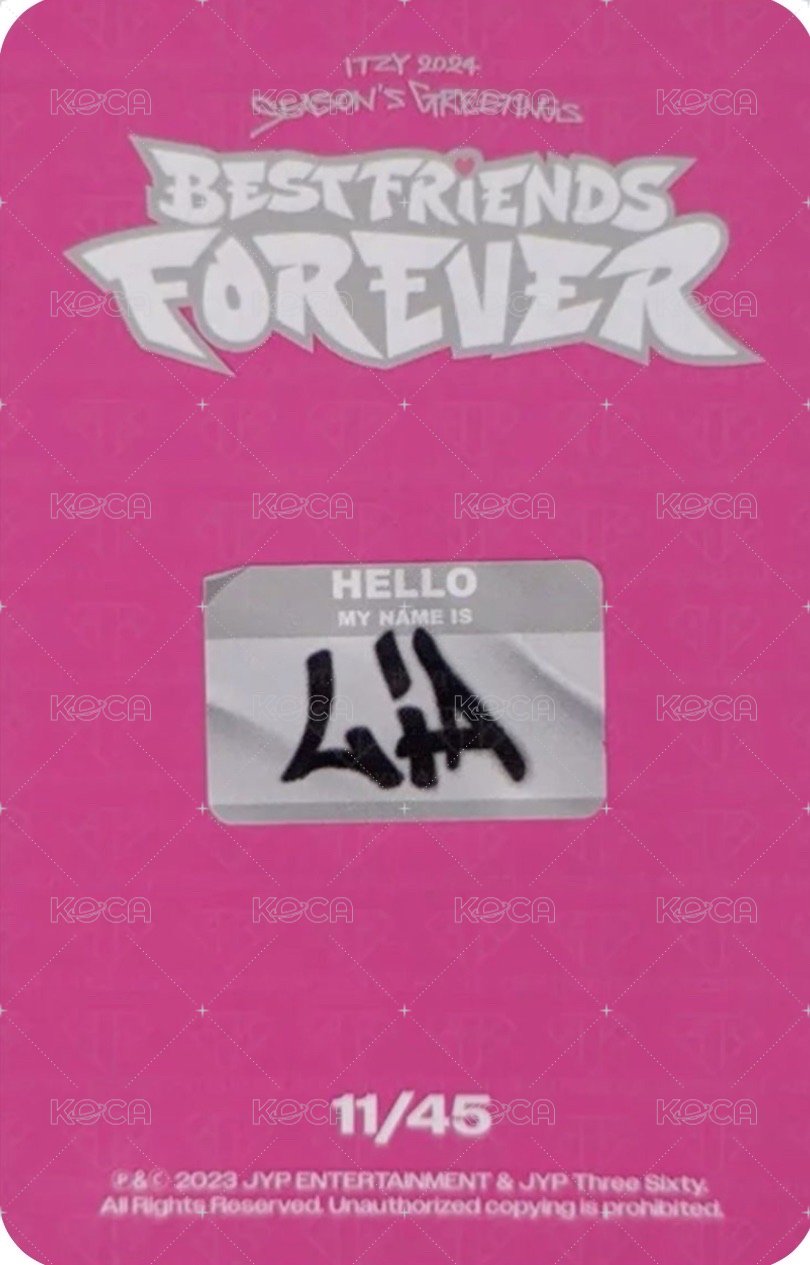 2024年曆 隨機卡  背面