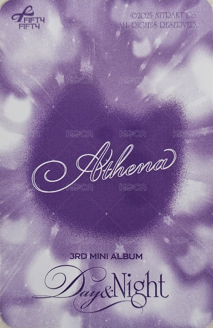 Day & Night 專輯卡 Day&Night 專卡 - Night ver  背面