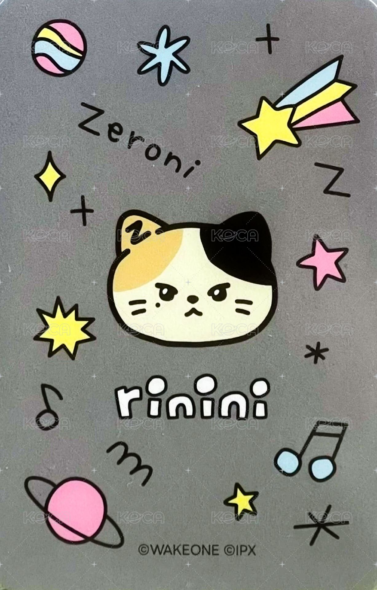 迷三快閃 周邊卡 PVC卡套卡 背面