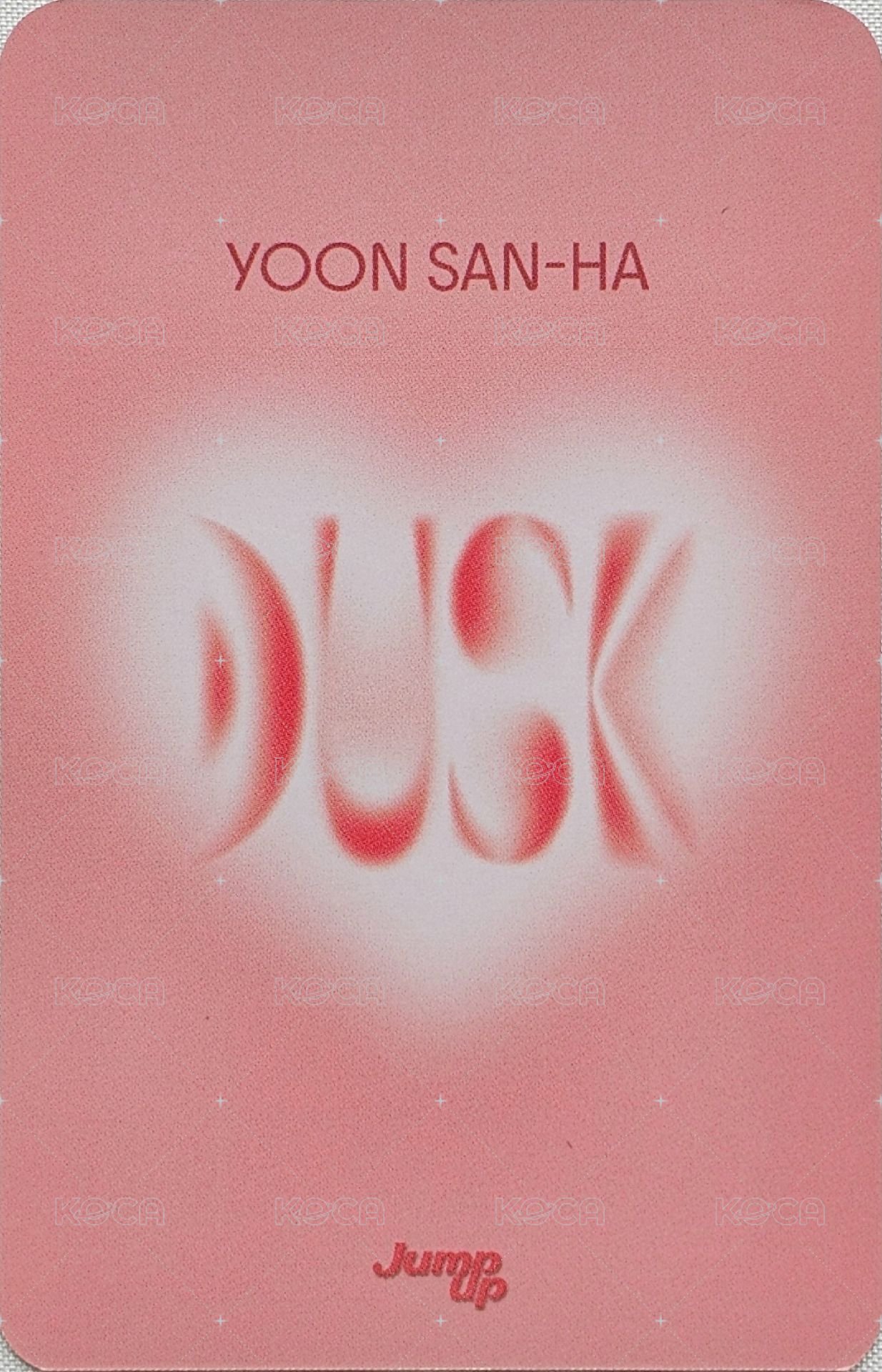 DUSK ju fs 4.0 簽售卡  背面