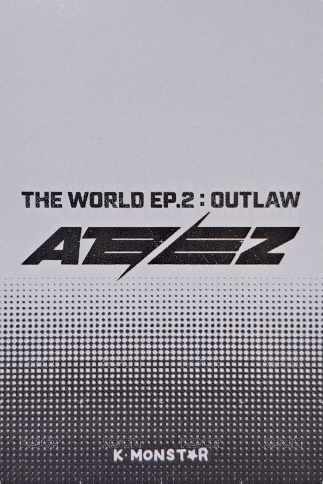 OUTLAW km 簽售卡 臺灣線下簽售 背面