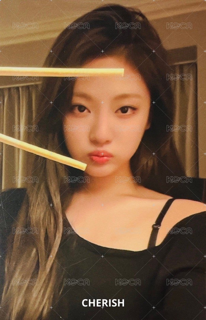 MY WORLD yes24 特典卡 預售寧 筷子寧 正面