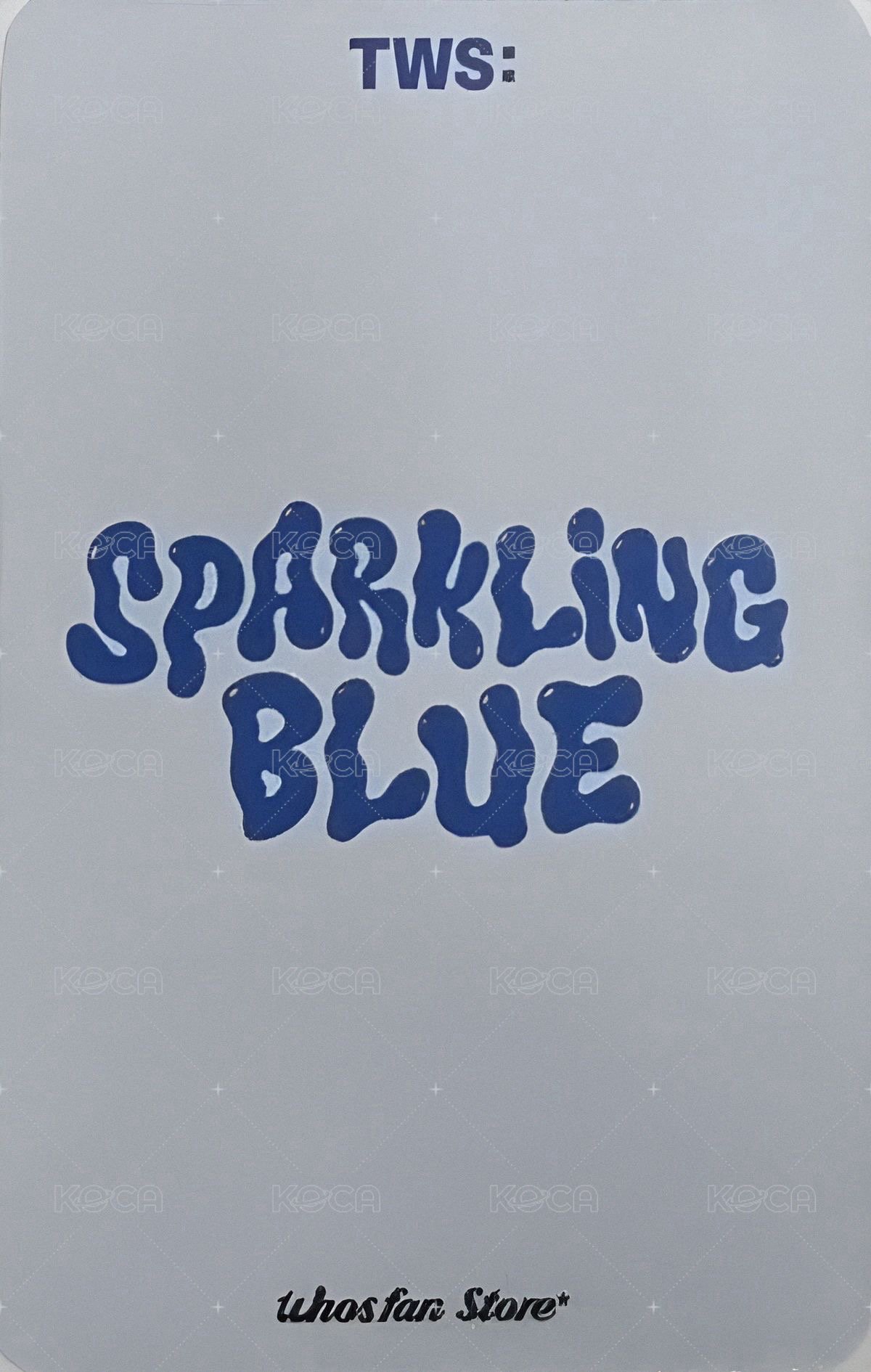 Sparkling Blue wf 簽售卡  背面