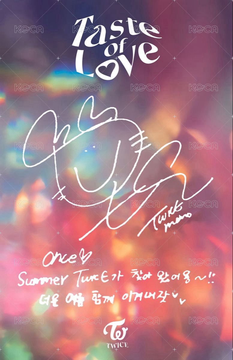 Taste of Love 專輯卡  背面