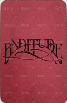 BADITUDE mp 1.0線上 簽售卡  背面