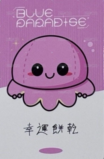 迷五 yzy 2.0 簽售卡 微笑章魚 背面