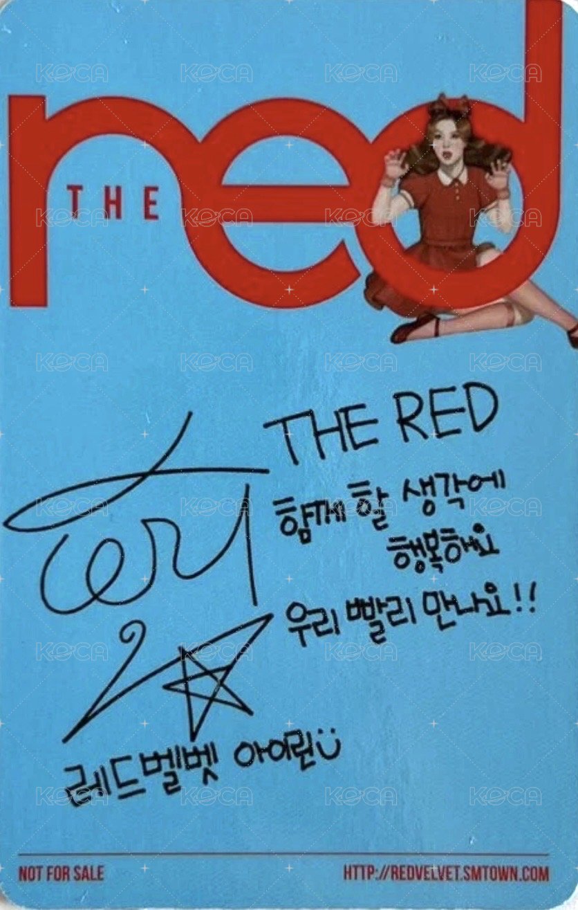 The Red 專輯卡  背面