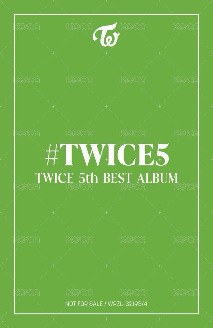 #TWICE5 專輯卡 初回限定B 背面