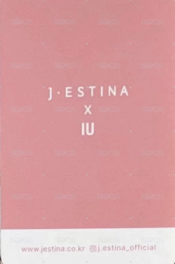 J.ESTINA珠寶 代言卡 2024 背面