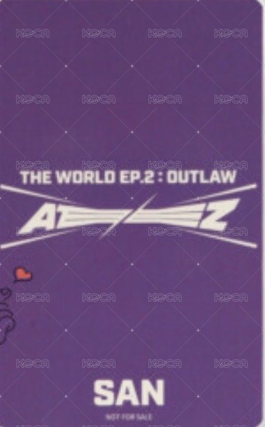 Outlaw 塔店 特典卡  背面