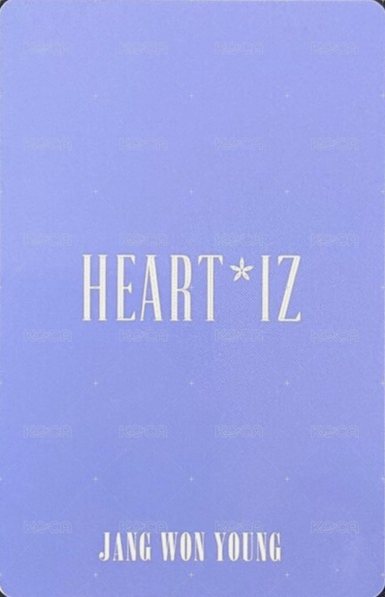 HEART*IZ 專輯卡  背面