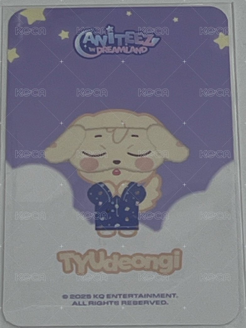 ANITEEZ IN DREAMLAND 周邊卡 PAJAMAS SET 背面