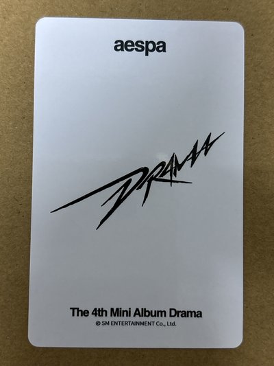 （瑕）aespa Karina 柚子 Drama yzy 簽售卡 一直娛簽售柚