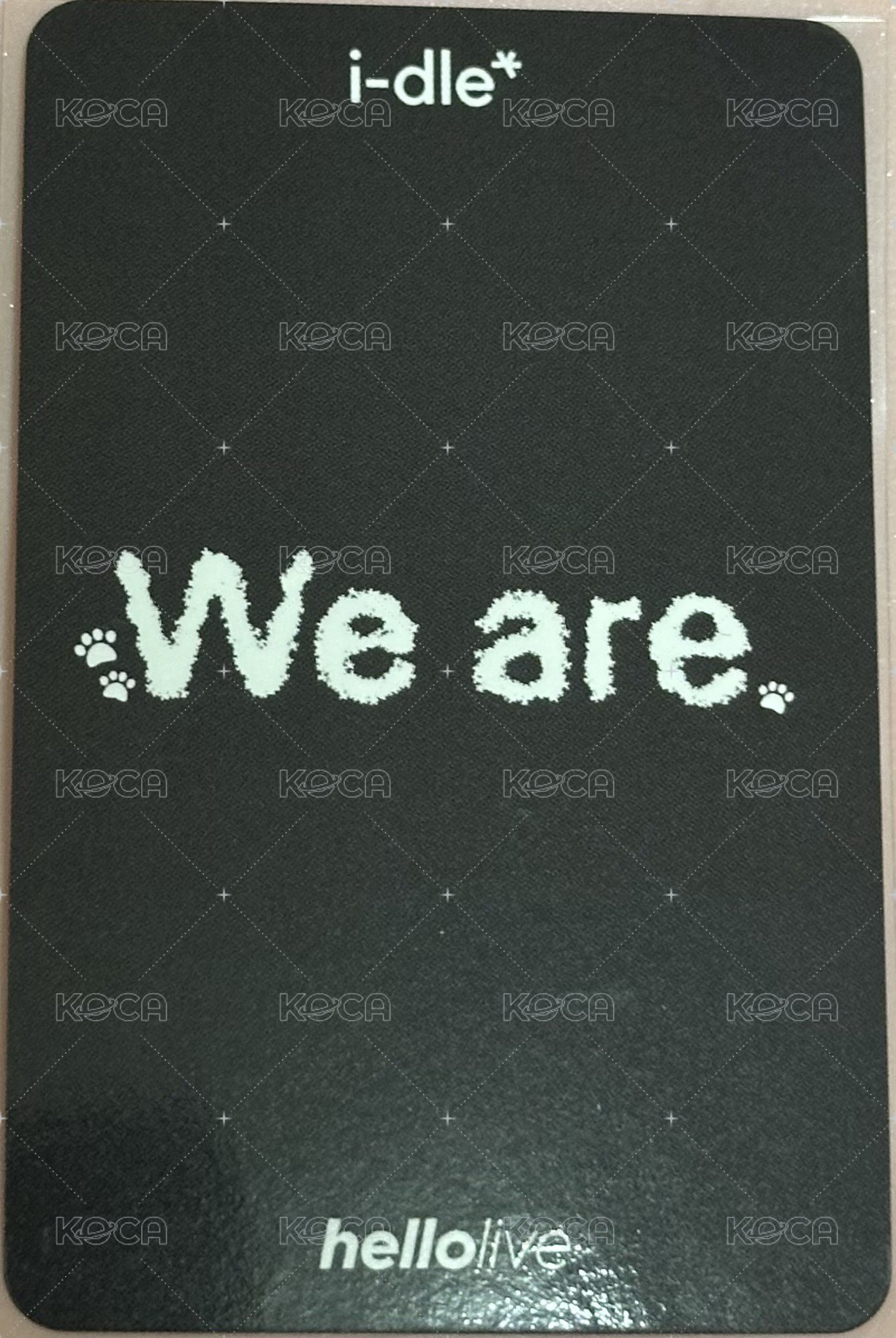 We are hl 2.0 簽售卡 狗狗麵 背面