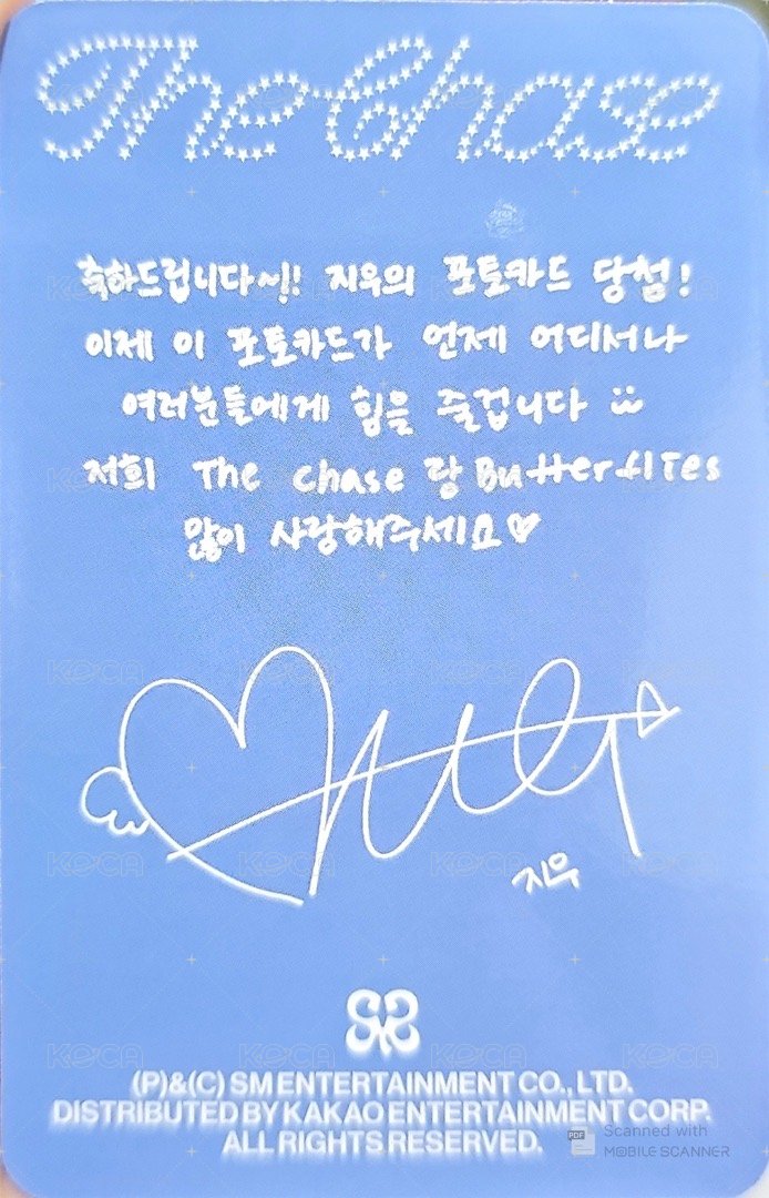 單一 專輯卡 PB ver. 背面