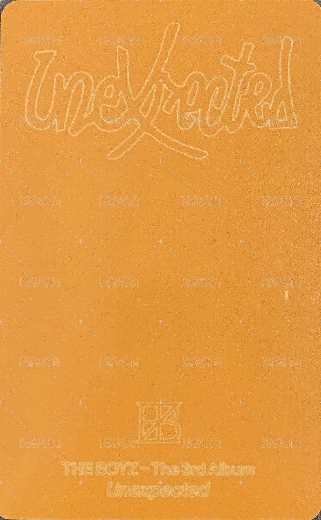 Unexpected 泡泡摩奇 2.0 幸運卡  背面