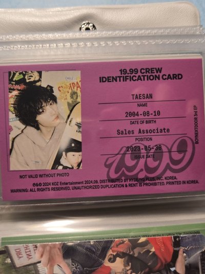 boynextdoor id卡一套