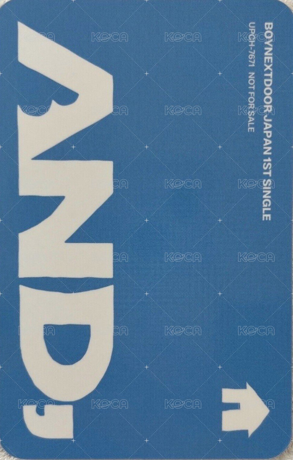 AND, 專輯卡 初回限定A盤 背面