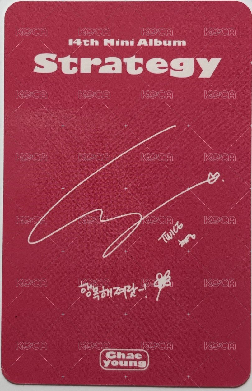 STRATEGY 專輯卡  背面