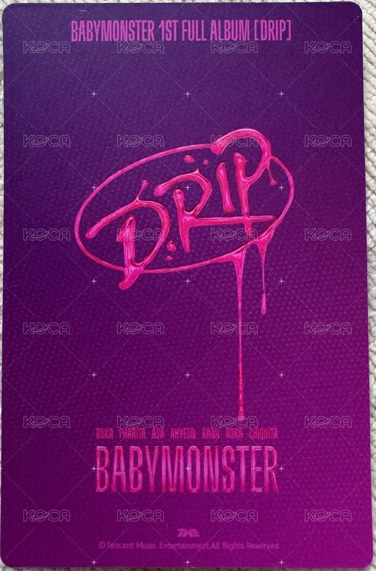 DRIP 廣州線下 滿額卡  背面