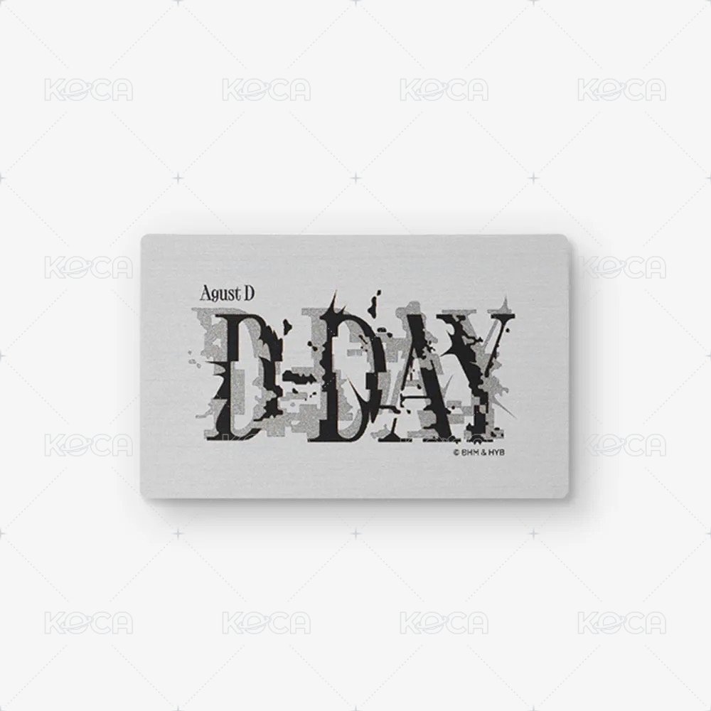 D-DAY 周邊卡 金屬卡片 背面