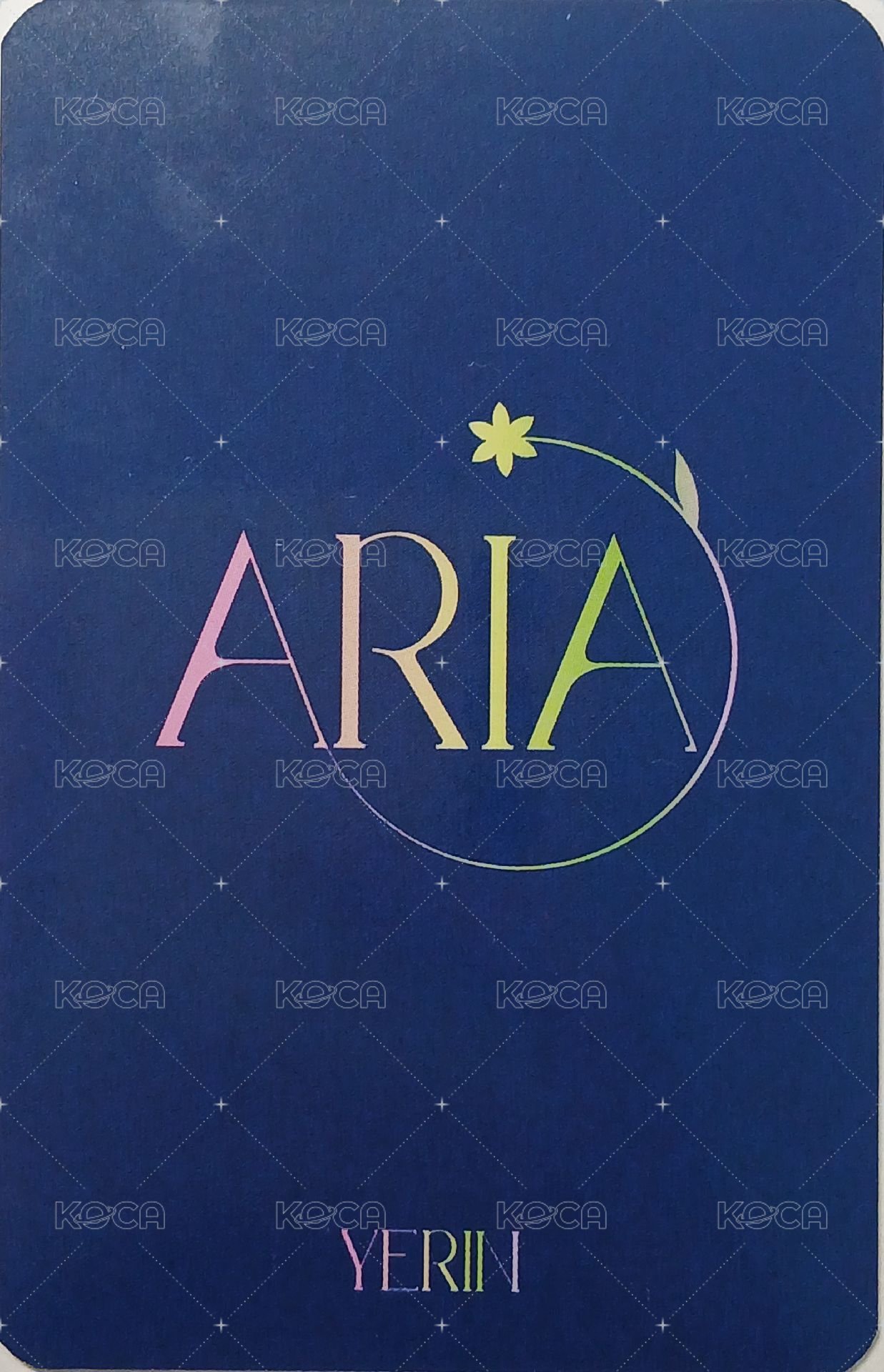 ARIA Mihwadang 線下 簽售卡  背面