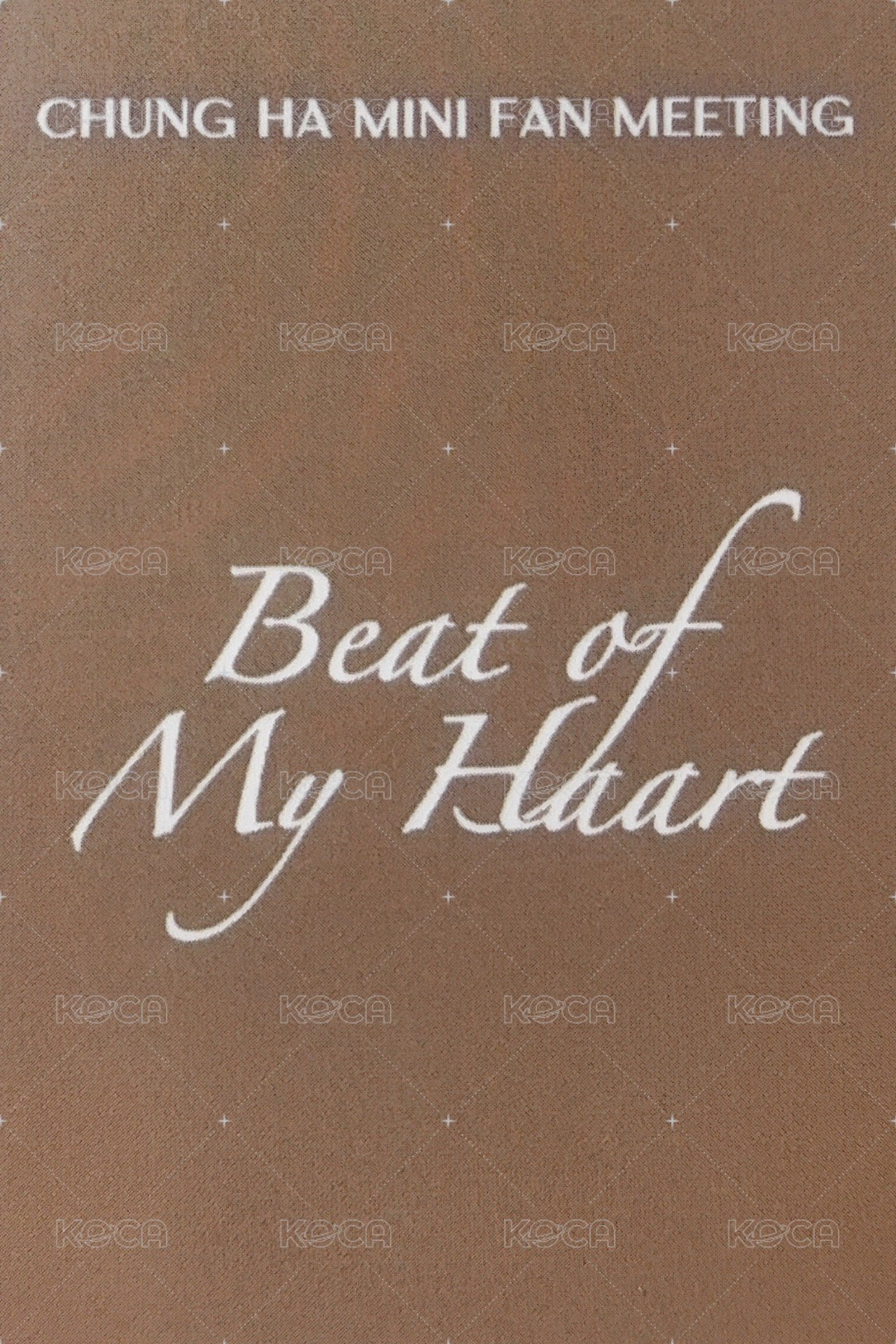 Chungha Mini Fan Meeting［Beat of My Haart] 入場卡 / 場限卡  背面