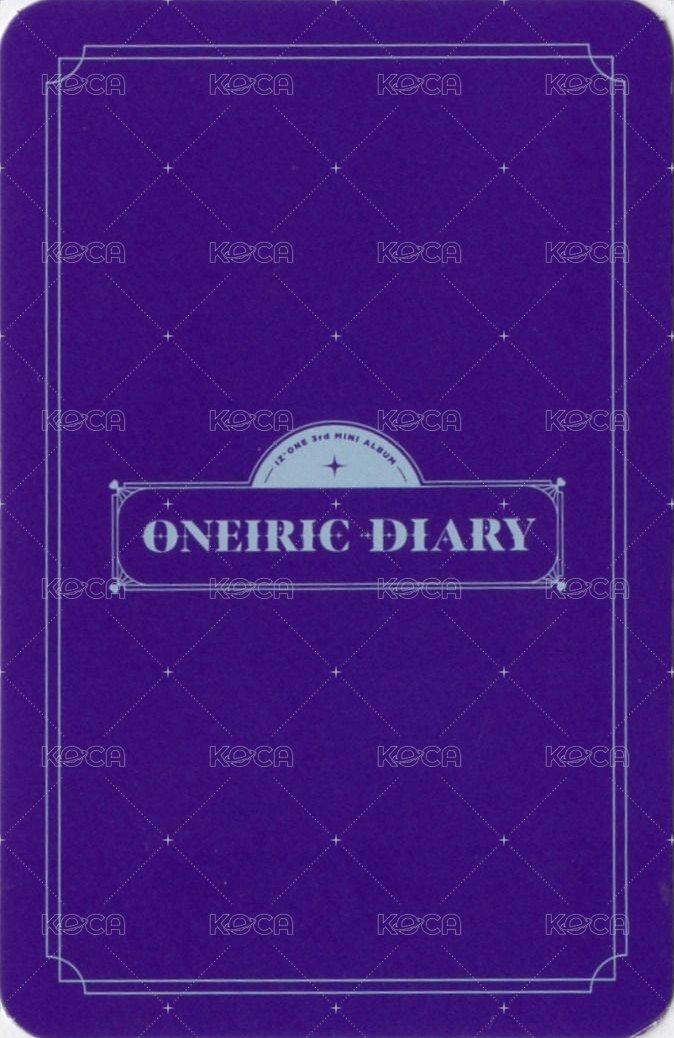 Oneiric Diary 專輯卡 幻想：ONEIRIC版 背面