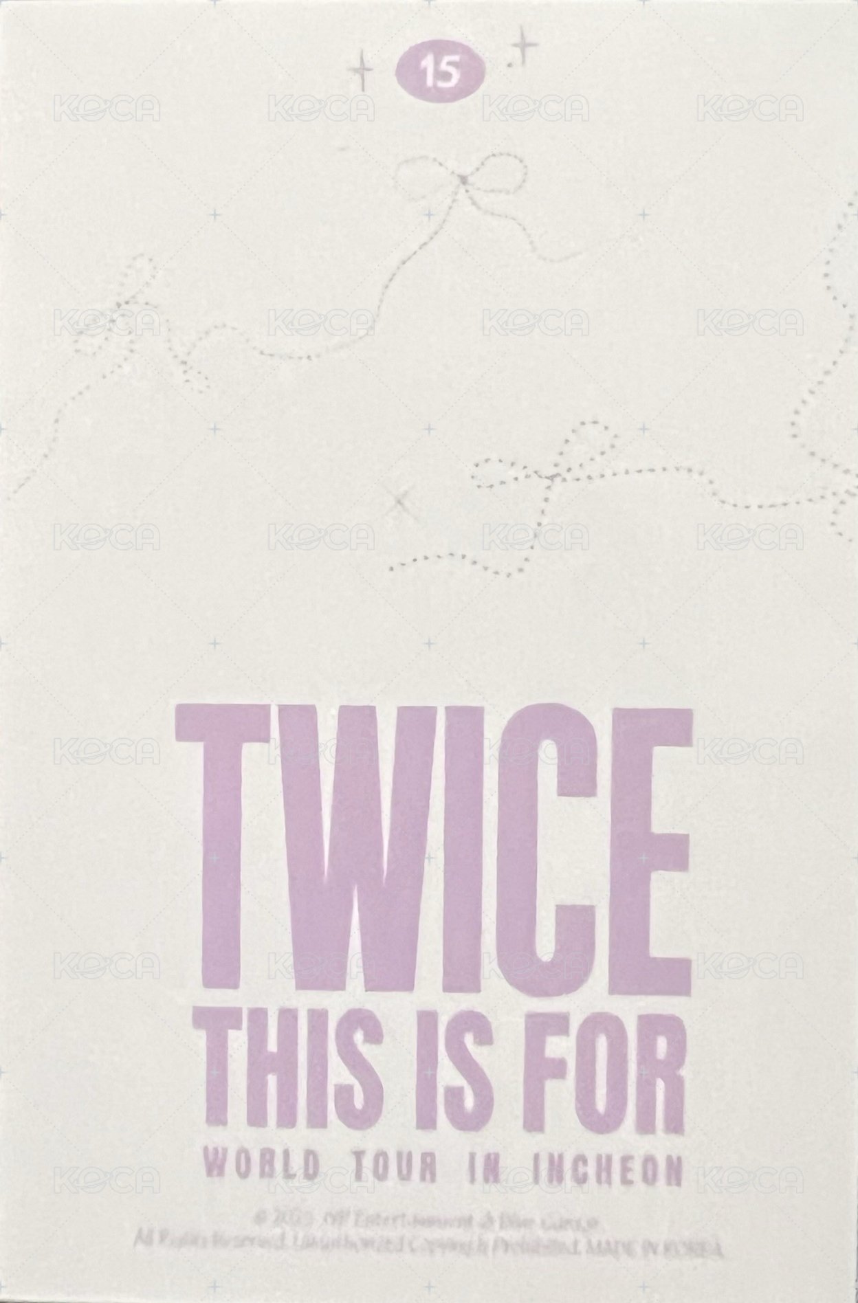 六巡 隨機卡 Mina-韓-15 背面