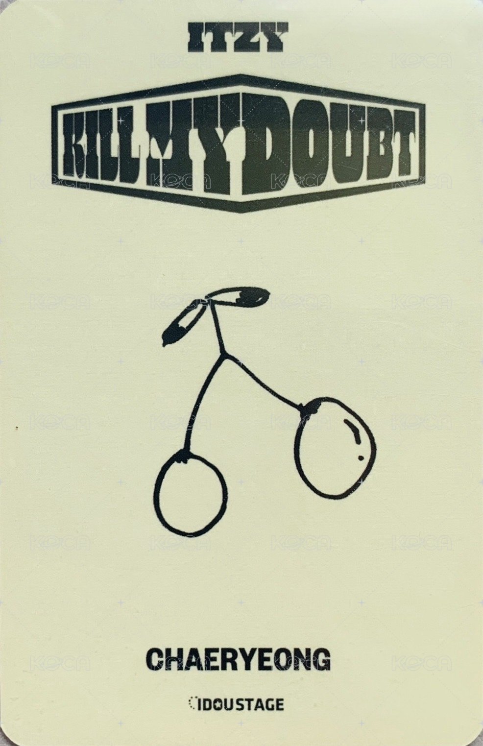 KILL MY DOUBT 愛豆驛站 1.0 簽售卡  背面
