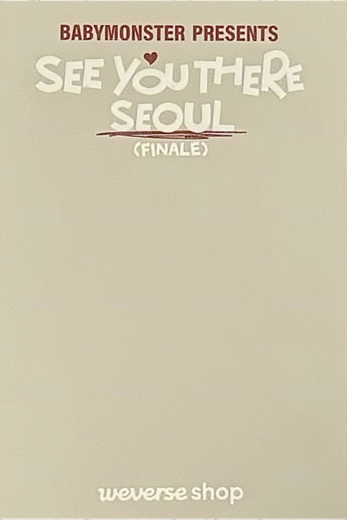 24 FM 滿額卡 首爾專輯白衣滿額 背面