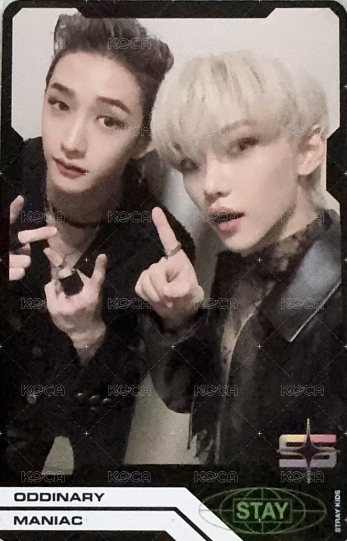 ODDINARY 專輯卡 黑版雙人卡 正面