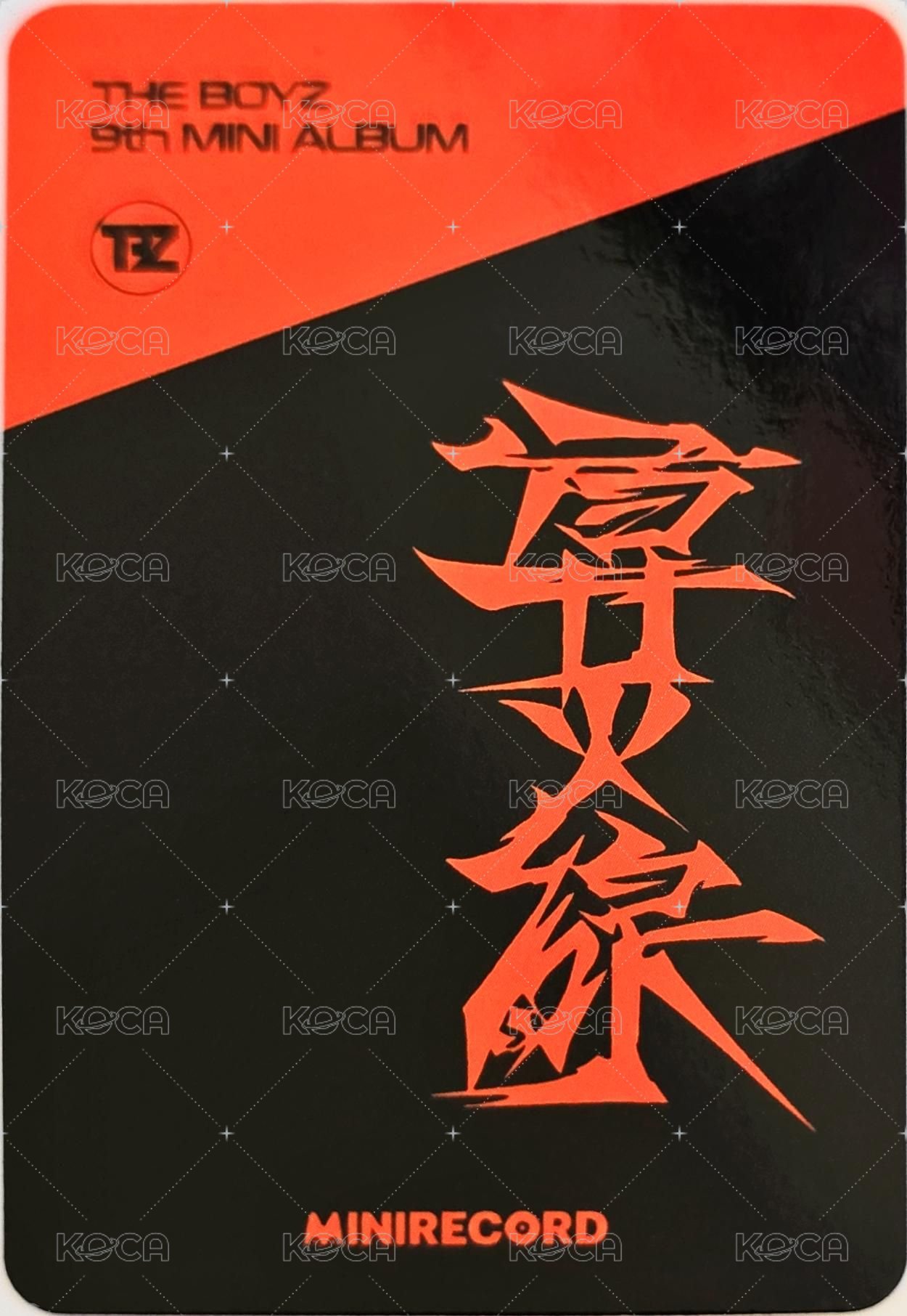 TRIGGER (導火線) MINIRECORD 1.0 簽售卡 懟臉ver. 背面