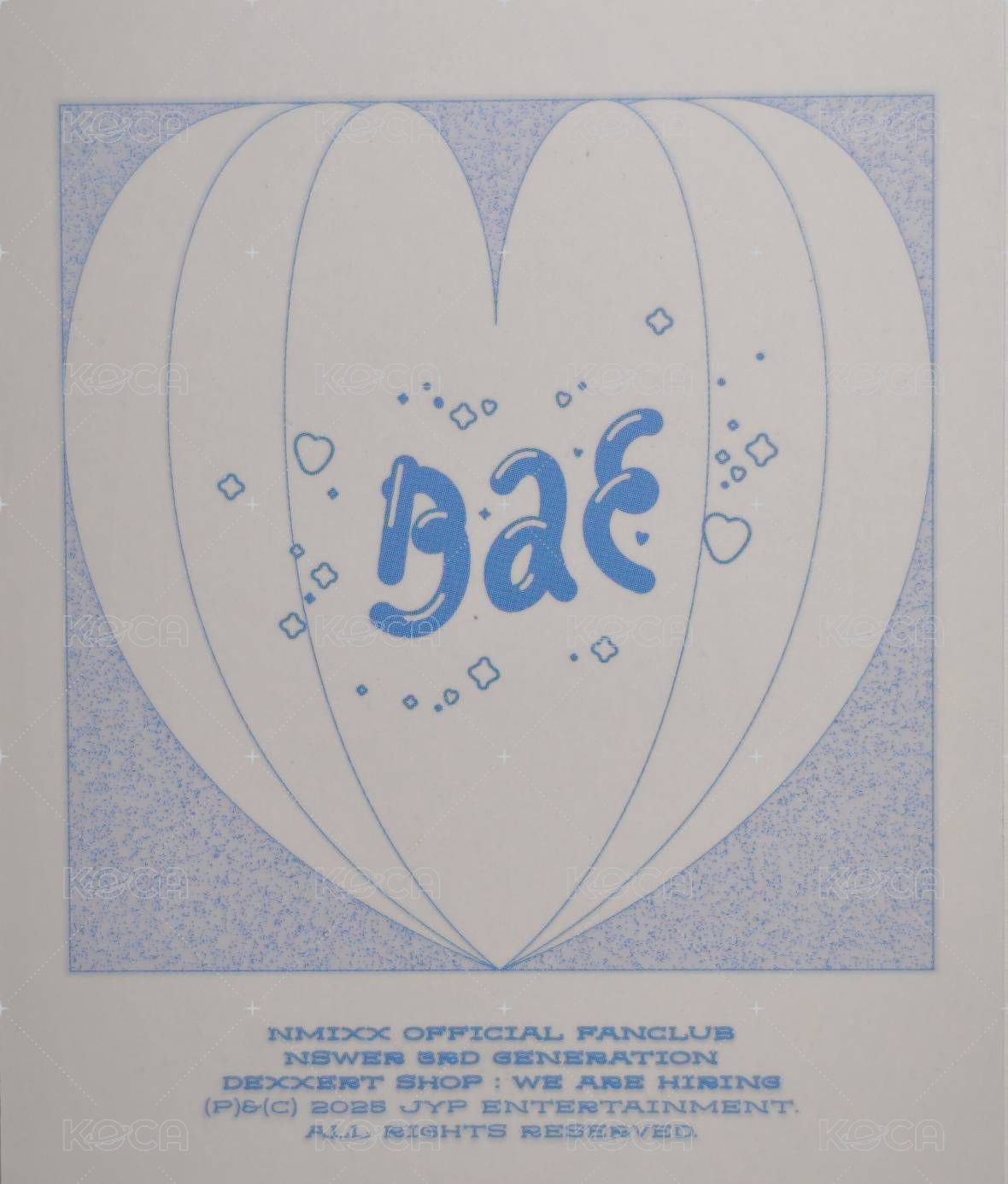 三期會員 會員禮卡 三期會員禮拍立得裴 背面