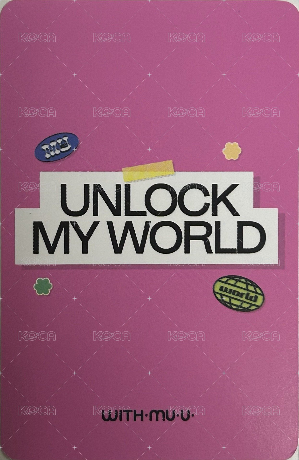 #menow wm 1.0 簽售卡  背面