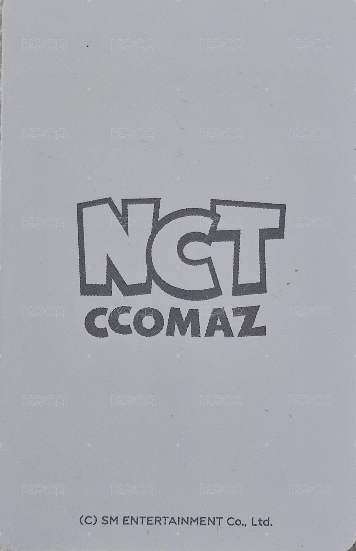 NCT CCOMAZ  隨機卡  背面