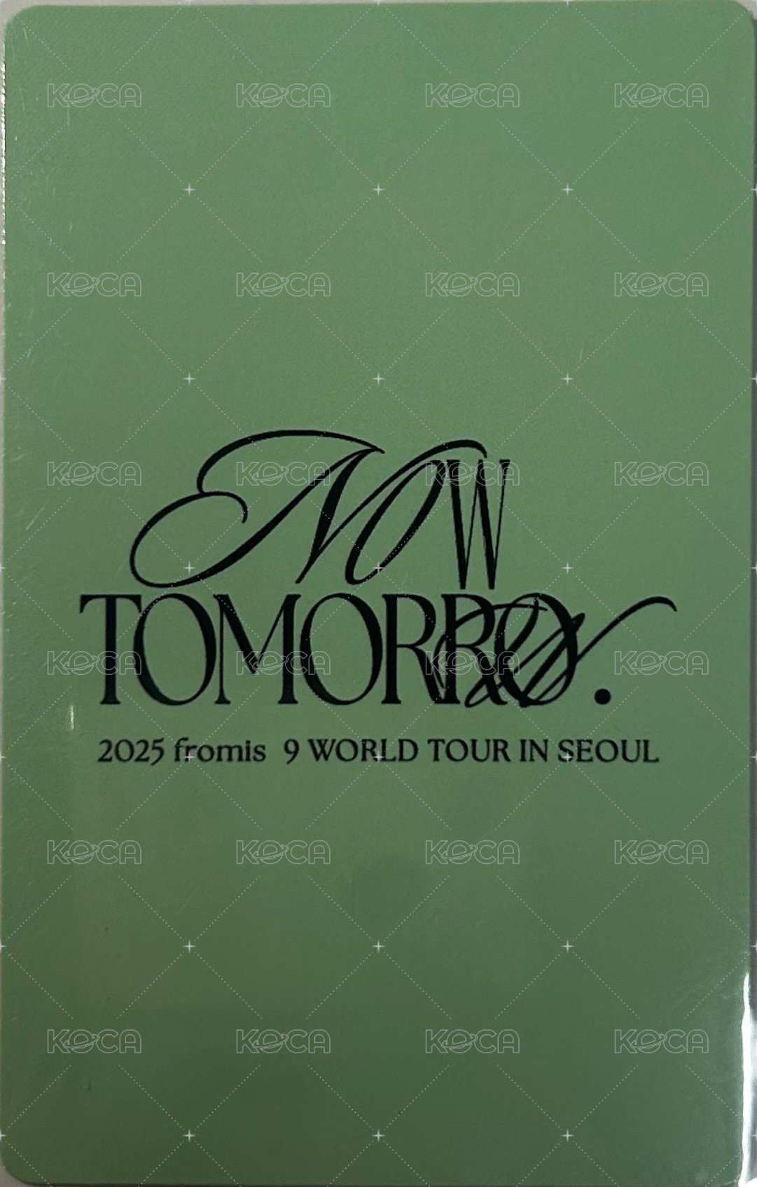 25’世巡 入場卡 / 場限卡 Day3 全席 背面