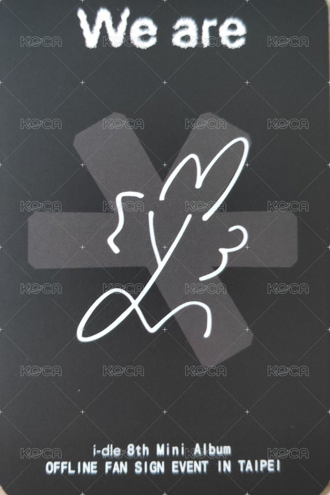 We are fanme 入場卡 / 場限卡 台北簽售入場卡 背面