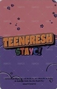 Bubble sw 簽售卡  背面